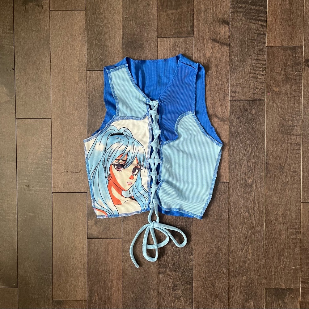 Cute Blue Anime Shirt